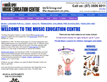 Tablet Screenshot of musiceducationcentre.com.au